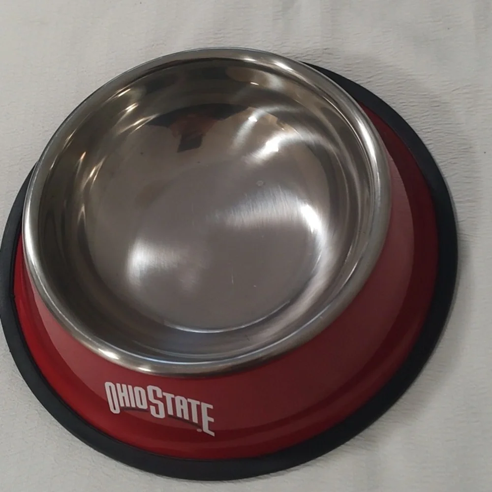 Ohio State Red Dog Bowl Aluminum Small Pet